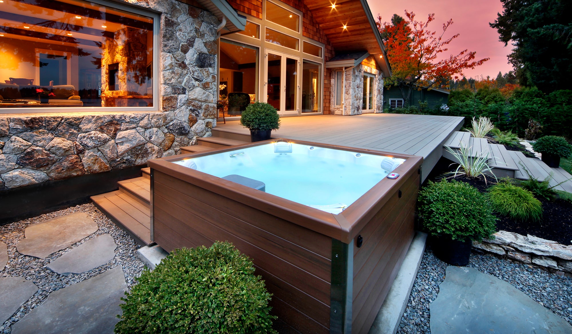 J-LX Collection hot tub sunset J-LX Collection hot tub sunset